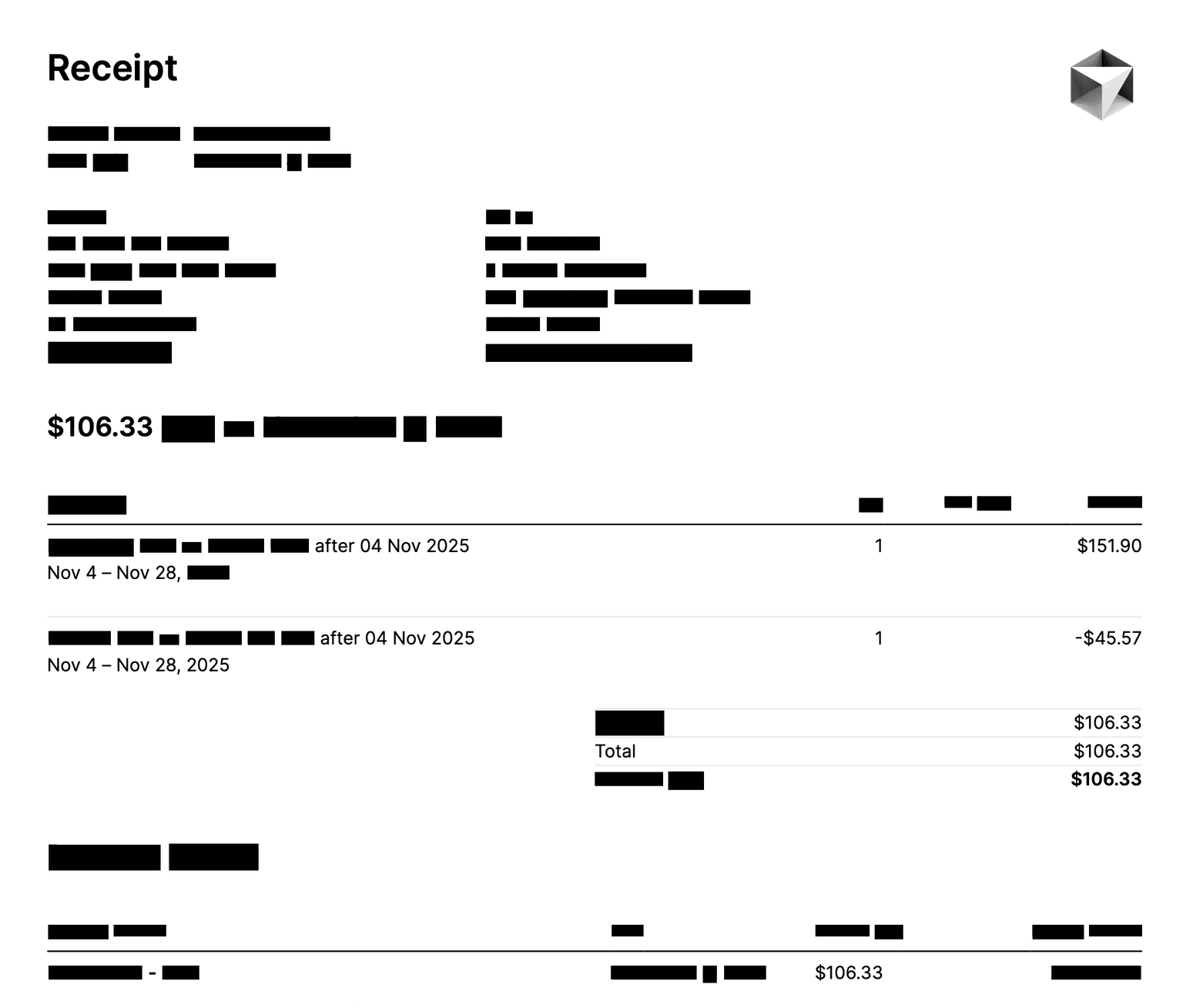 PNG Receipt Redaction